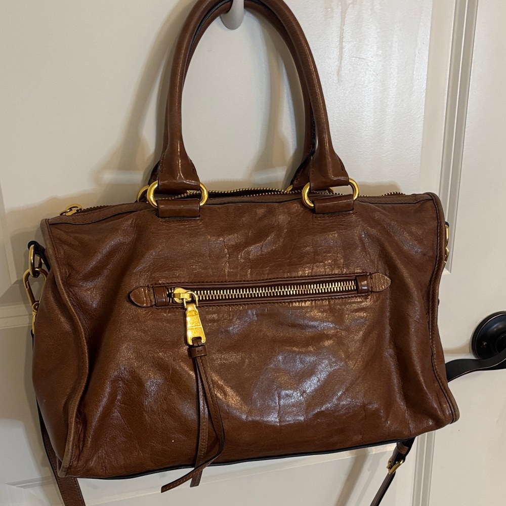 Miu Miu Rich Brown Leather Satchel - Picture 5 of 16